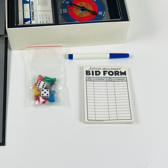 Mega Raider 1987 Board Game Of Wealth Power & Acquisition 2-6 Players - Picture 4 of 4